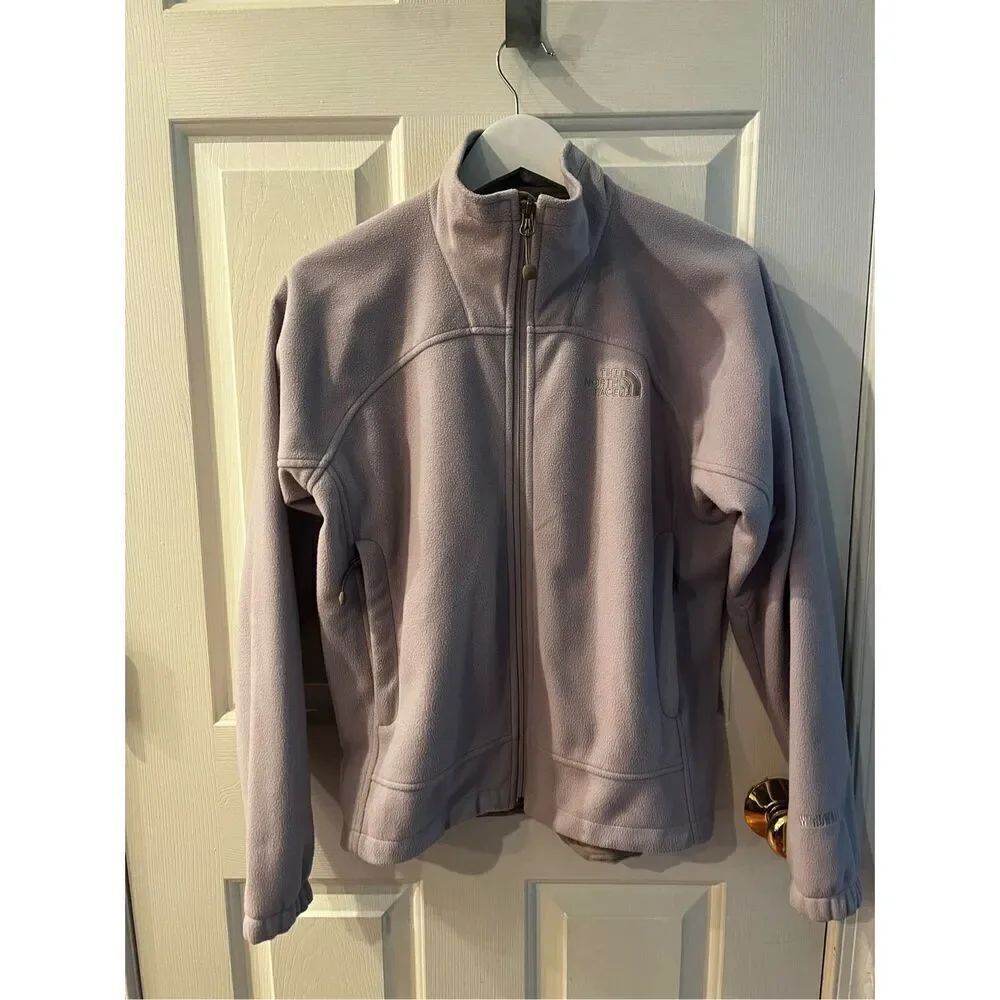 The North Face Lavender Full Zip Windwall Fleece Jacket sz S